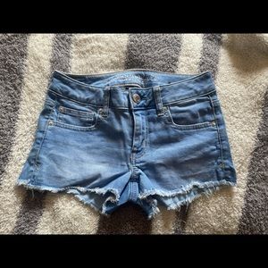 American eagle super stretch denim shorts